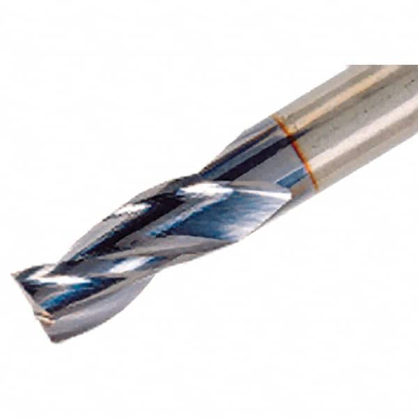 Iscar - 1", 1-1/2" LOC, 1" Shank Diam, 4" OAL, 3 Flute, Solid Carbide Square End Mill - Single End, TiAlN Finish, Spiral Flute, 38° Helix, Centercutting, Right Hand Cut, Right Hand Flute - Caliber Tooling