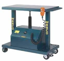 Wesco Industrial Products - 6,000 Lb Capacity Powered Post Lift Table - 37" Lift Height, 36" Platform Length x 24" Platform Width - Caliber Tooling