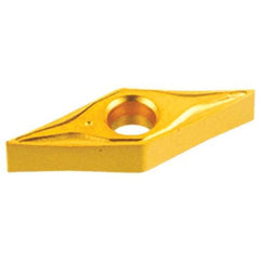 Iscar - VNMG2.5-1 NF Grade IC9350 Carbide Turning Insert - TiCN/Al2O3/TiN Finish, 35° Diamond, 9/32" Inscr Circle, 5/32" Thick, 1/64" Corner Radius - Caliber Tooling