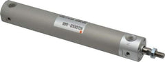 SMC PNEUMATICS - 3/4" Bore Double Acting Air Cylinder - 1/8 Port, 1/4-28 Rod Thread, 140 Max psi, 40 to 140°F - Caliber Tooling