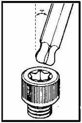 Bondhus - 3-3/8" OAL T15 Torx Key - Caliber Tooling