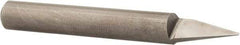 Onsrud - 30° Incl Angle, 1/4" Shank Diam, 2" OAL, 0.03" Cut Diam, Conical Engraving Cutter - 1/2" LOC, 0.03" Tip Diam, 1 Flute, Right Hand Cut, Solid Carbide, Uncoated - Caliber Tooling