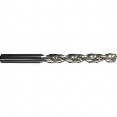 Jobber Length Drill Bit: 0.1476″ Dia, 130 °, High Speed Steel Nitrided Land Finish, 2.7559″ OAL, Right Hand Cut, Parabolic Flute, Straight-Cylindrical Shank