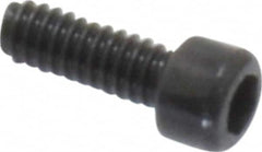 Value Collection - #0-80 UNF Hex Socket Drive, Socket Cap Screw - Alloy Steel, Black Oxide Finish, Fully Threaded, 3/16" Length Under Head - Caliber Tooling