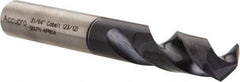 Accupro - 31/64" 120° Spiral Flute Cobalt Screw Machine Drill Bit - Caliber Tooling