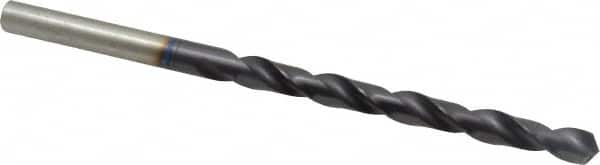 Accupro - 27/64" 118° Spiral Flute Vanadium High Speed Steel Taper Length Drill Bit - Caliber Tooling