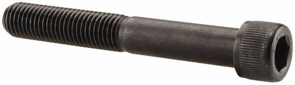 Value Collection - 5/16-24 UNF Hex Socket Drive, Socket Cap Screw - Alloy Steel, Black Oxide Finish, Partially Threaded, 2-1/4" Length Under Head - Caliber Tooling