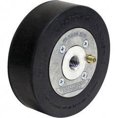 Dynabrade - 5" Wheel OD, 1-1/2" Wheel Width, 4,500 RPM, Aluminum, Pneumatic Wheel with Hub - 15-1/2" Long x 1-1/2" Wide, 5/8" Wheel Arbor Hole, For Use with 13214 & 13523 Dynastraight Air-Powered Abrasive Finishing Tools - Caliber Tooling