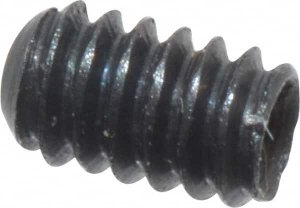 Value Collection - #0-80 UNF, 3/32" OAL, Cup Point Set Screw - Grade 8 Alloy Steel, 0.028" Key - Caliber Tooling