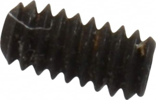 Value Collection - #0-80 UNF, 1/8" OAL, Cup Point Set Screw - Grade 8 Alloy Steel, 0.028" Key - Caliber Tooling