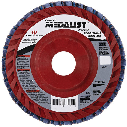 7″ × 7/8 36 Grit Flap Disc - Caliber Tooling