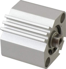 SMC PNEUMATICS - 3/8" Stroke x 1" Bore Double Acting Air Cylinder - 10-32 Port, 1/4-28 Rod Thread, 145 Max psi, 15 to 160°F - Caliber Tooling