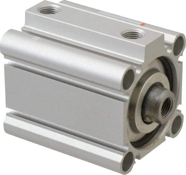 SMC PNEUMATICS - 1" Stroke x 1-1/2" Bore Double Acting Air Cylinder - 1/8 Port, 3/8-24 Rod Thread, 145 Max psi, 15 to 160°F - Caliber Tooling