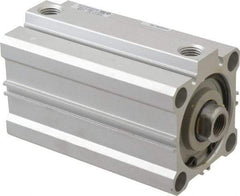 SMC PNEUMATICS - 2-15/16" Stroke x 2" Bore Double Acting Air Cylinder - 1/4 Port, 1/2-20 Rod Thread, 145 Max psi, 15 to 160°F - Caliber Tooling