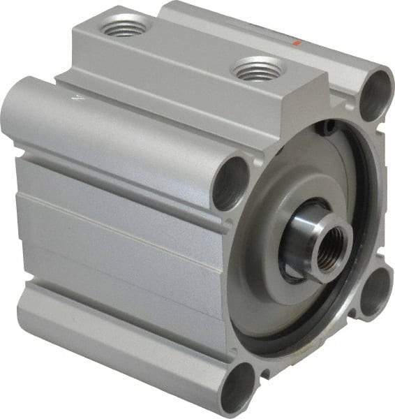 SMC PNEUMATICS - 1" Stroke x 2-1/2" Bore Double Acting Air Cylinder - 1/4 Port, 1/2-20 Rod Thread, 145 Max psi, 15 to 160°F - Caliber Tooling