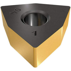 Iscar - WNMA432 WG Grade IC428 Carbide Turning Insert - TiC/Al2O3 Finish, 80° Trigon, 1/2" Inscr Circle, 3/16" Thick, 1/32" Corner Radius - Caliber Tooling