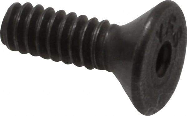 Value Collection - #4-40 UNC Hex Socket Drive, 82° Flat Screw - Alloy Steel, Black Oxide Finish, Fully Threaded, 3/8" OAL - Caliber Tooling