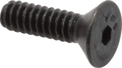 Value Collection - #6-32 UNC Hex Socket Drive, 82° Flat Screw - Alloy Steel, Black Oxide Finish, Fully Threaded, 1/2" OAL - Caliber Tooling