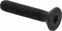 Value Collection - #10-24 UNC Hex Socket Drive, 82° Flat Screw - Alloy Steel, Black Oxide Finish, Fully Threaded, 1" OAL - Caliber Tooling