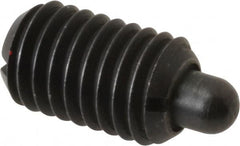 Gibraltar - 1/2-13, 13/16" Thread Length, 1/4" Plunger Projection, Steel Threaded Spring Plunger - 1/4" Max Plunger Diam, 1.7 Lb Init End Force, 8.5 Lb Final End Force - Caliber Tooling