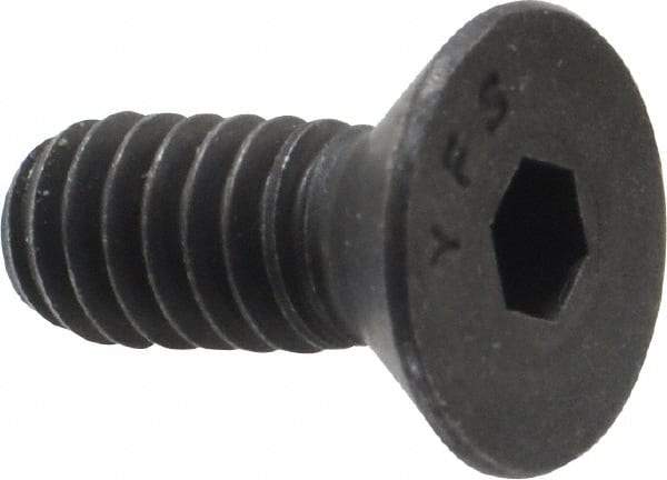 Value Collection - 1/4-20 UNC Hex Socket Drive, 82° Flat Screw - Alloy Steel, Black Oxide Finish, Fully Threaded, 5/8" OAL - Caliber Tooling