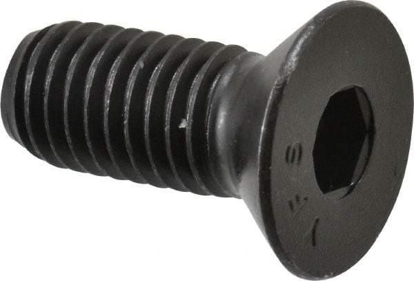 Value Collection - 1/2-13 UNC Hex Socket Drive, 82° Flat Screw - Alloy Steel, Black Oxide Finish, Fully Threaded, 1-1/4" OAL - Caliber Tooling