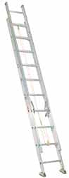 Made in USA - 32' High, Type IA Rating, Aluminum Extension Ladder - Caliber Tooling