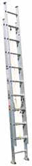 Made in USA - 40' High, Type I Rating, Aluminum Extension Ladder - Caliber Tooling