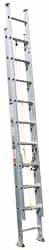 Made in USA - 32' High, Type I Rating, Aluminum Extension Ladder - Caliber Tooling