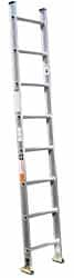 Made in USA - 18' High, Type IA Rating, Aluminum Extension Ladder - Caliber Tooling