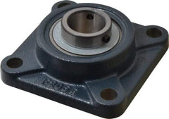 Value Collection - 1-1/8" ID, 4-1/4" OAW x 4-1/4" OAL x 4-1/4" OAH 4-Bolt High Temperature Flange Bearing - 2,500 Lb Static Cap, 4,300 Lb Dyn Cap, 3-1/4" Btw Mnt Hole Ctrs, 45/64" Base-to-Ctr Ht, Cast Iron - Caliber Tooling