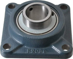 Value Collection - 1-1/2" ID, 5-1/8" OAW x 5-1/8" OAL x 5-1/8" OAH 4-Bolt High Temperature Flange Bearing - 4,000 Lb Static Cap, 6,400 Lb Dyn Cap, 4" Btw Mnt Hole Ctrs, 53/64" Base-to-Ctr Ht, Cast Iron - Caliber Tooling