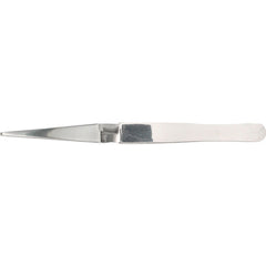 4 1/2″ Self Closing Sharp Tweezers - Caliber Tooling