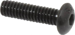 Value Collection - #8-32 UNC Hex Socket Drive, Button Screw - Alloy Steel, Black Oxide Finish, Fully Threaded, 5/8" Length Under Head - Caliber Tooling