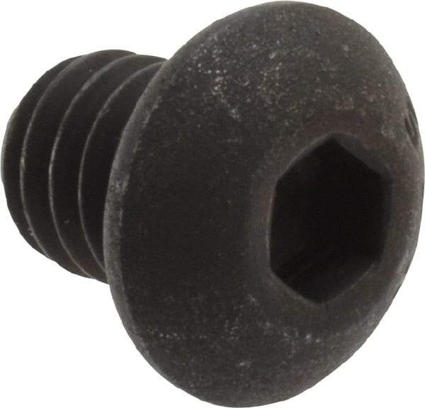 Value Collection - 5/16-18 UNC Hex Socket Drive, Button Screw - Alloy Steel, Black Oxide Finish, Fully Threaded, 3/8" Length Under Head - Caliber Tooling