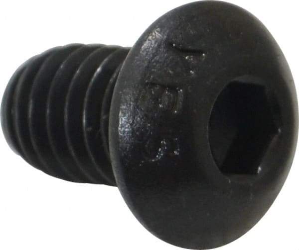 Value Collection - 5/16-18 UNC Hex Socket Drive, Button Screw - Alloy Steel, Black Oxide Finish, Fully Threaded, 1/2" Length Under Head - Caliber Tooling