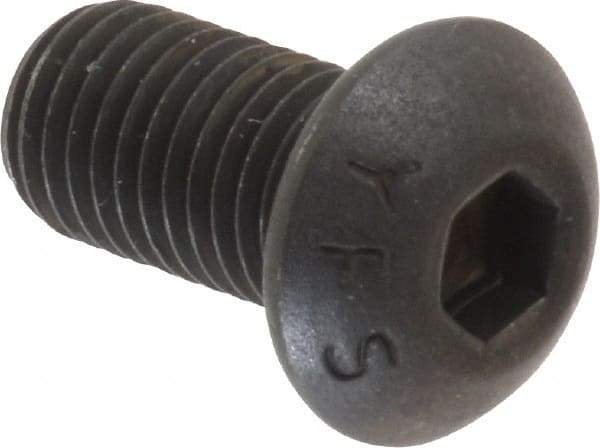 Value Collection - 5/16-24 UNF Hex Socket Drive, Button Screw - Alloy Steel, Black Oxide Finish, Fully Threaded, 5/8" Length Under Head - Caliber Tooling