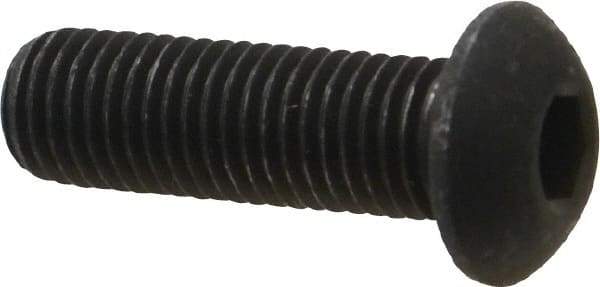 Value Collection - 5/16-24 UNF Hex Socket Drive, Button Screw - Alloy Steel, Black Oxide Finish, Fully Threaded, 1" Length Under Head - Caliber Tooling