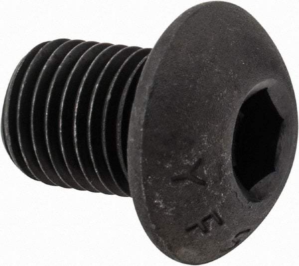 Value Collection - 3/8-24 UNF Hex Socket Drive, Button Screw - Alloy Steel, Black Oxide Finish, Fully Threaded, 1/2" Length Under Head - Caliber Tooling