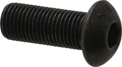 Value Collection - 3/8-24 UNF Hex Socket Drive, Button Screw - Alloy Steel, Black Oxide Finish, Fully Threaded, 1" Length Under Head - Caliber Tooling