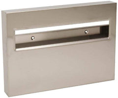 Made in USA - 500 Capacity Stainless Steel Toilet Seat Cover Dispenser - 11" High x 15-3/4" Wide 1-3/4" Deep - Caliber Tooling