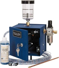 Accu-Lube - 1 Outlet, 10 Ounce Tank Capacity, Micro Lubricant System - 12' Coolant Line Length - Caliber Tooling