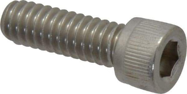 Value Collection - 1/4-20 UNC Hex Socket Drive, Socket Cap Screw - Grade 18-8 Stainless Steel, Fully Threaded, 3/4" Length Under Head - Caliber Tooling