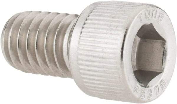 Value Collection - 5/16-18 UNC Hex Socket Drive, Socket Cap Screw - Grade 18-8 Stainless Steel, Fully Threaded, 1/2" Length Under Head - Caliber Tooling