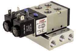 ARO/Ingersoll-Rand - 3/8", 4-Way 3-Position Maxair Stacking Solenoid Valve - 120 VAC, 1.65 CV Rate, 1.97" High - Caliber Tooling