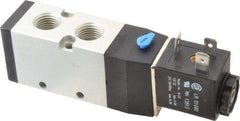 ARO/Ingersoll-Rand - 1/4", 4-Way 2-Position Maxair Stacking Solenoid Valve - 12 VDC, 0.7 CV Rate, 1.37" High - Caliber Tooling