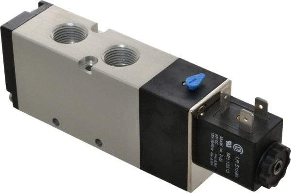 ARO/Ingersoll-Rand - 3/8", 4-Way 2-Position Maxair Stacking Solenoid Valve - 120 VAC, 1.65 CV Rate, 1.81" High - Caliber Tooling