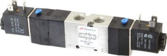 ARO/Ingersoll-Rand - 1/4", 4-Way 3-Position Maxair Stacking Solenoid Valve - 120 VAC, 0.7 CV Rate, 1.81" High - Caliber Tooling