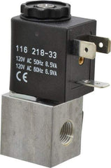 ARO/Ingersoll-Rand - 1/8", CAT Series 3-Way 2-Position Body Ported Stacking Solenoid Valve - 120 VAC, 0.062 CV Rate, 2.43" High - Caliber Tooling