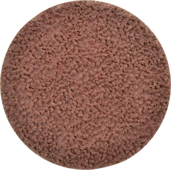 Made in USA - 2" Disc Diam, 120 Grit, Aluminum Oxide Quick Change Disc - Type R Attaching System, Coated, Brown, Fine Grade - Caliber Tooling